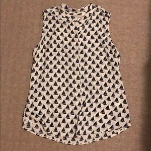 Banana Republic sailboat blouse
